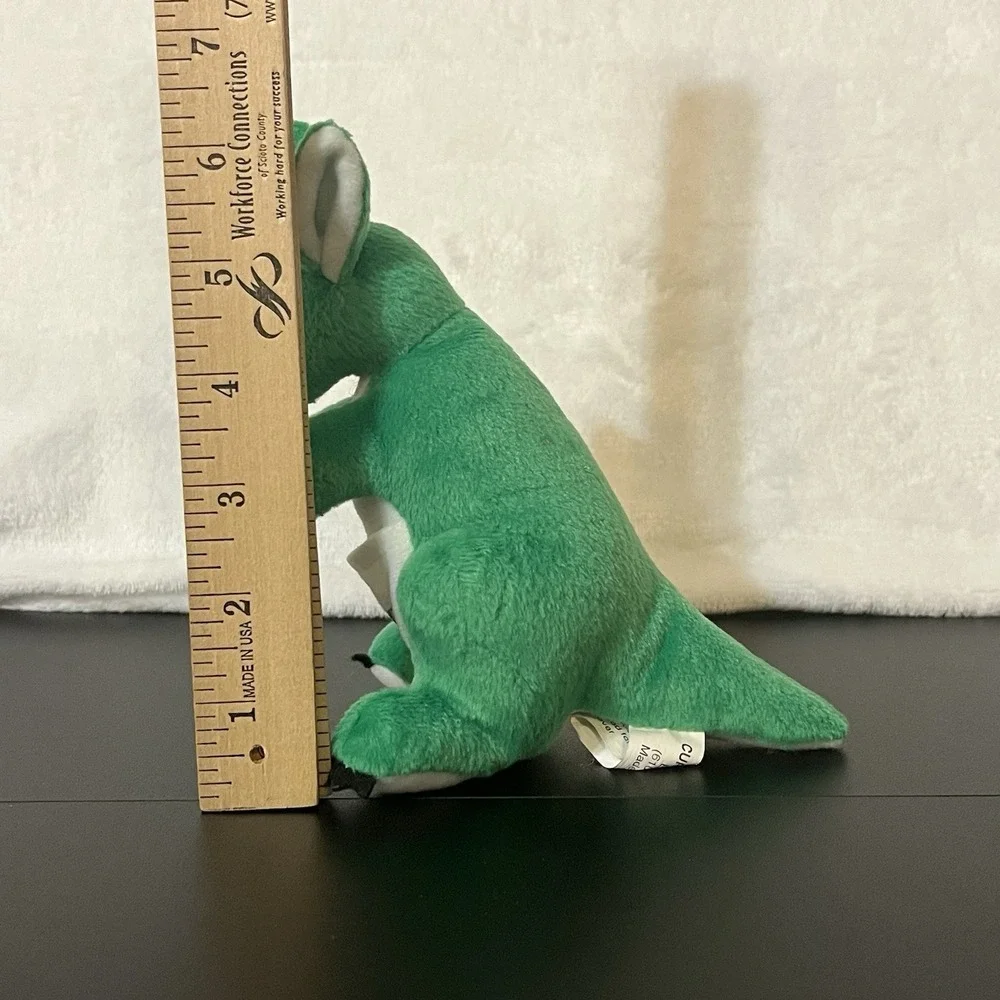 NUFERN Advertisement Plush Kangaroo Stuffed Animal Toy Curto Toys Green & White